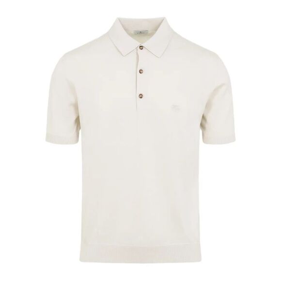 Etro Men Knitted Cotton Polo Shirt